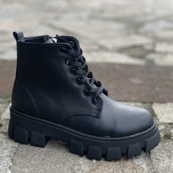 ДАМСКИ БОТИ - 1809-2000202016 BLACK/PU