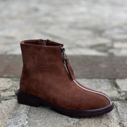 ДАМСКИ БОТИ - 2409-1202221 BROWN